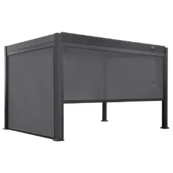 OUTLIV. Bio Santorini Gartenpergola 300x400cm Mit Seitenteile Aluminium Anthrazit