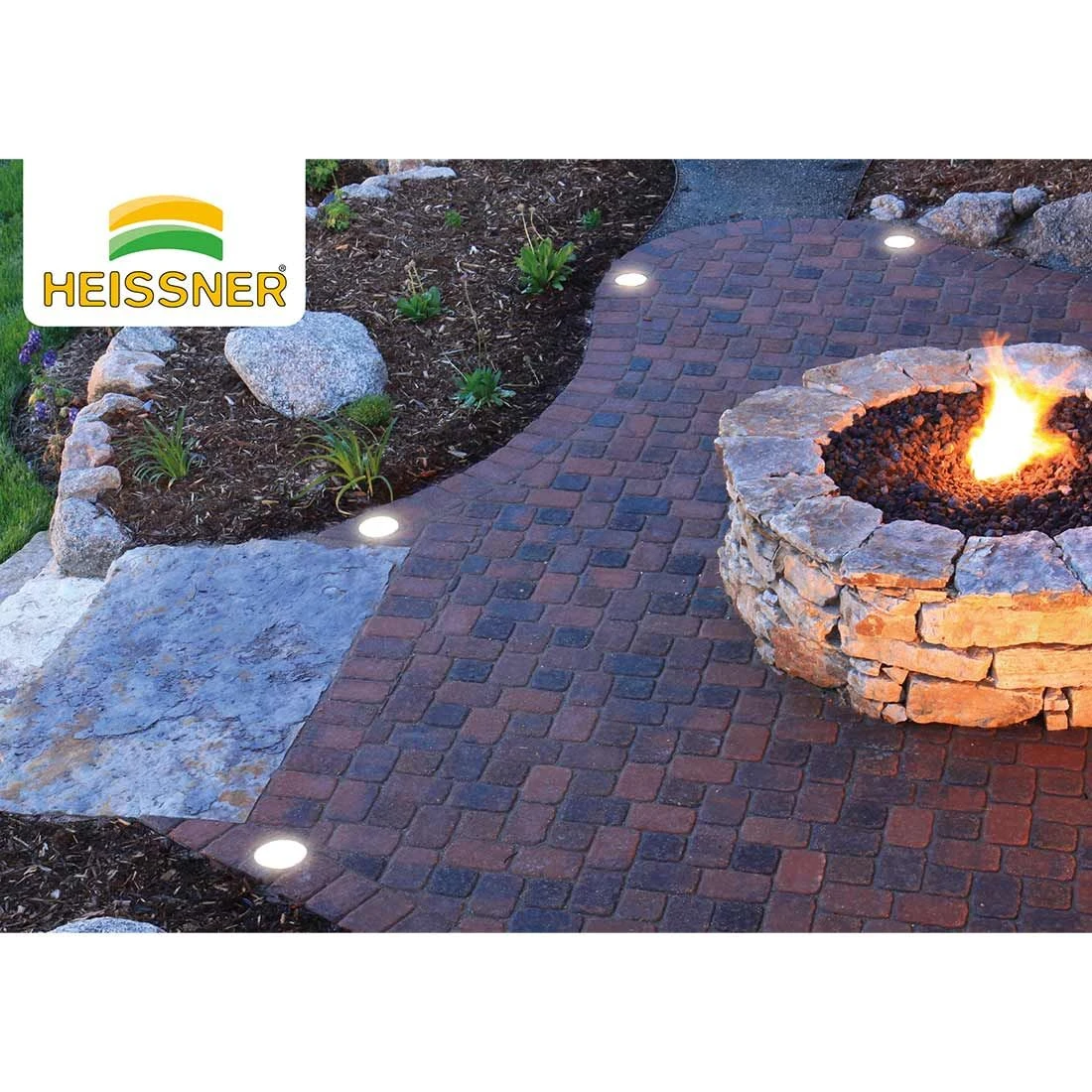 OUTLIV. Smart Light Starter-Set "Wifi 5RGB Bodeneinbauspots" Silber/Schwarz