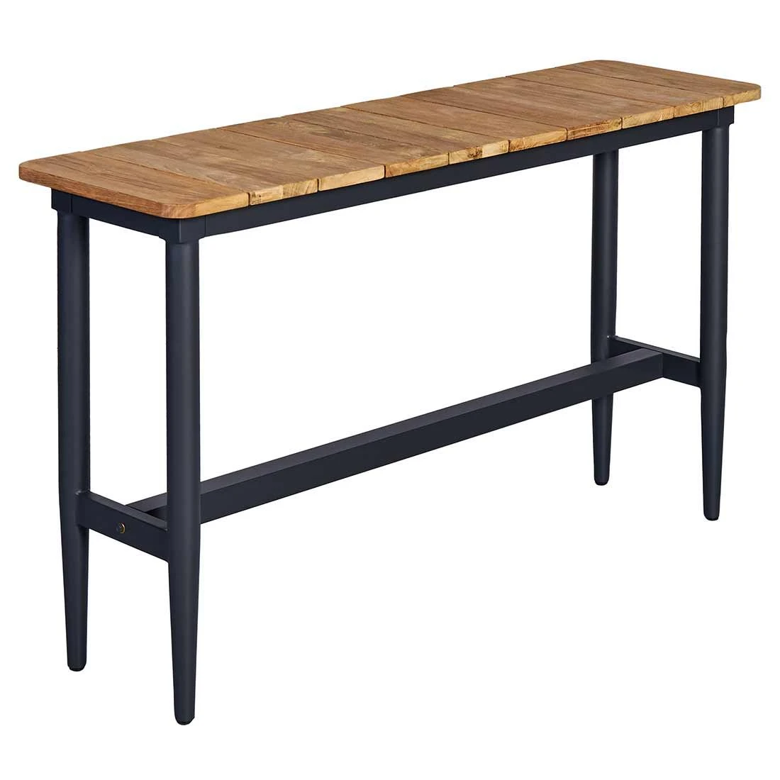 OUTLIV. Clark Gartenbar-Set 3-tlg. Tisch 170x75cm Aluminium/Teak recycelt Charcoal/Teak Recycelt