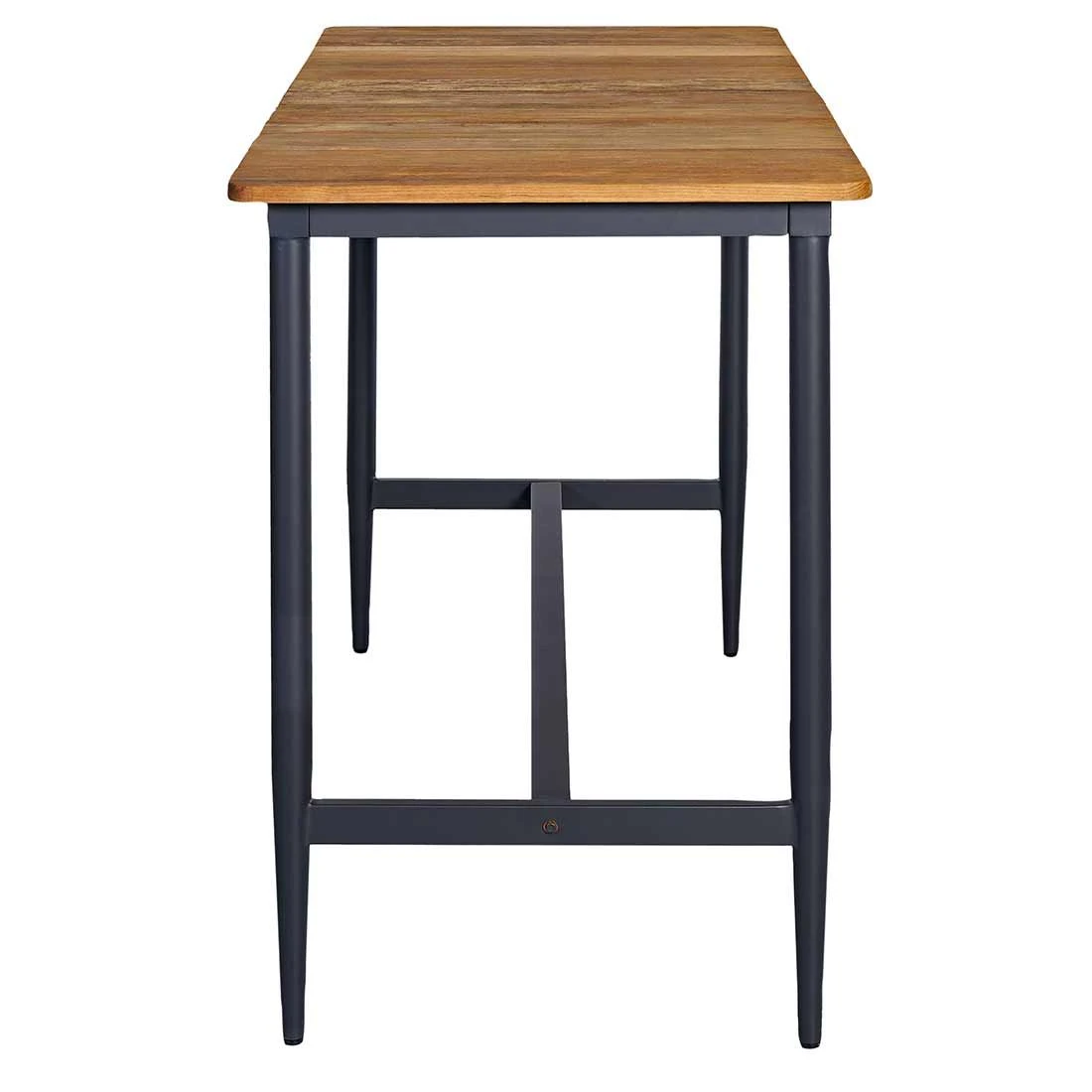 OUTLIV. Clark Gartenbar-Set 3-tlg. Tisch 170x75cm Aluminium/Teak recycelt Charcoal/Teak Recycelt