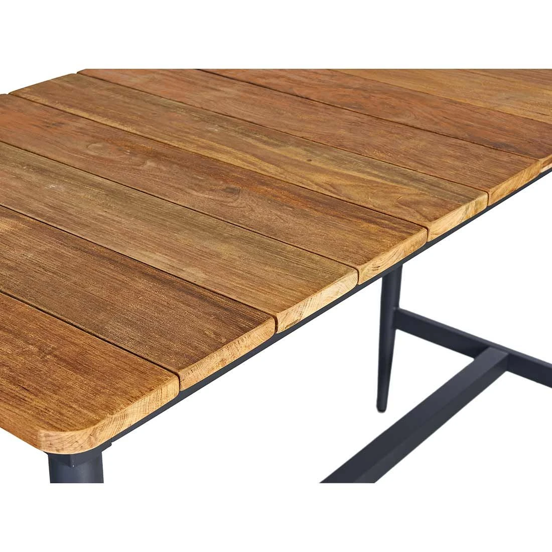 OUTLIV. Clark Gartenbar-Set 3-tlg. Tisch 170x75cm Aluminium/Teak recycelt Charcoal/Teak Recycelt