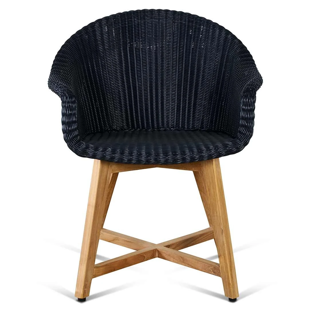 OUTLIV. Clovelly Gartensessel Teak/Geflecht Natur/Schwarz