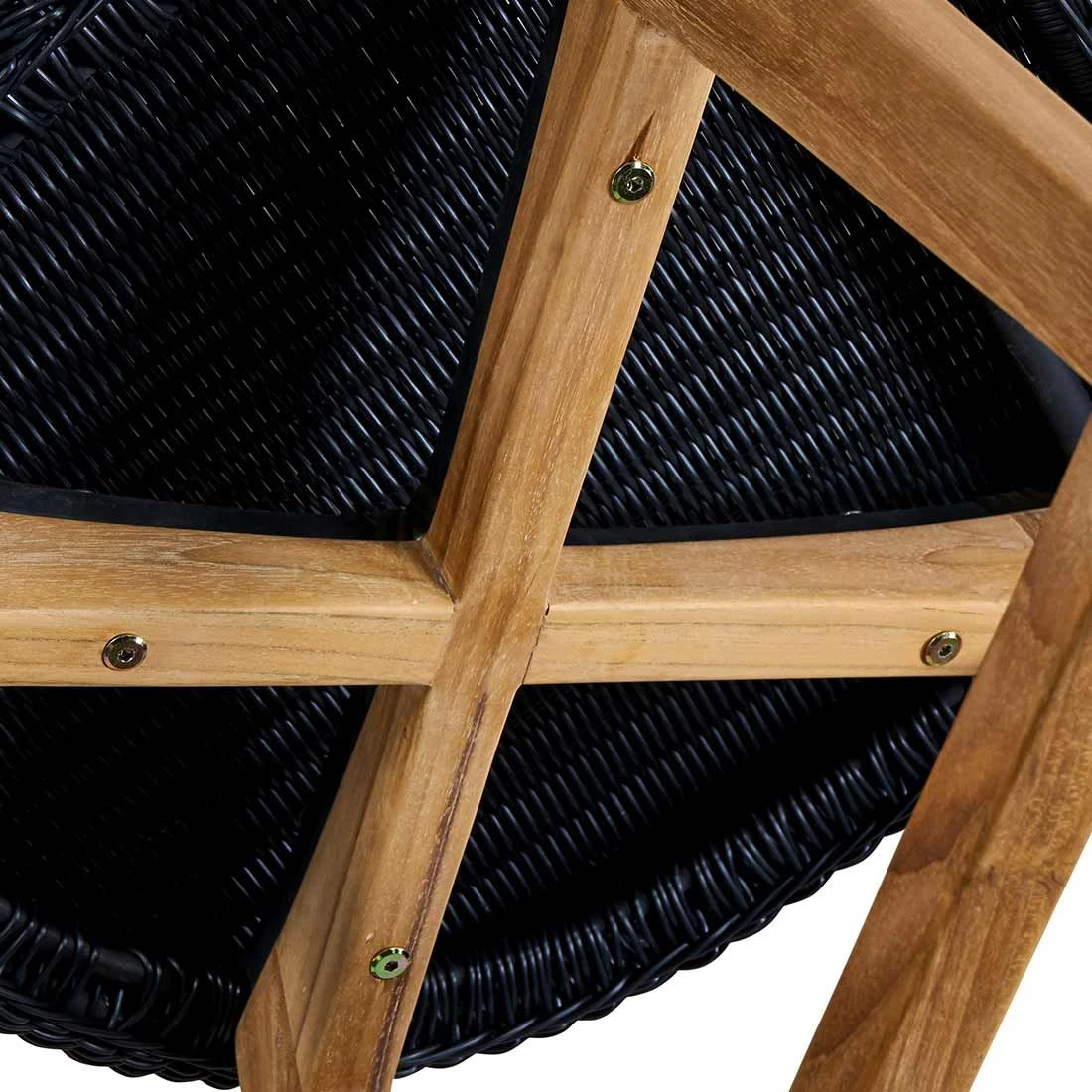 OUTLIV. Clovelly Gartensessel Teak/Geflecht Natur/Schwarz