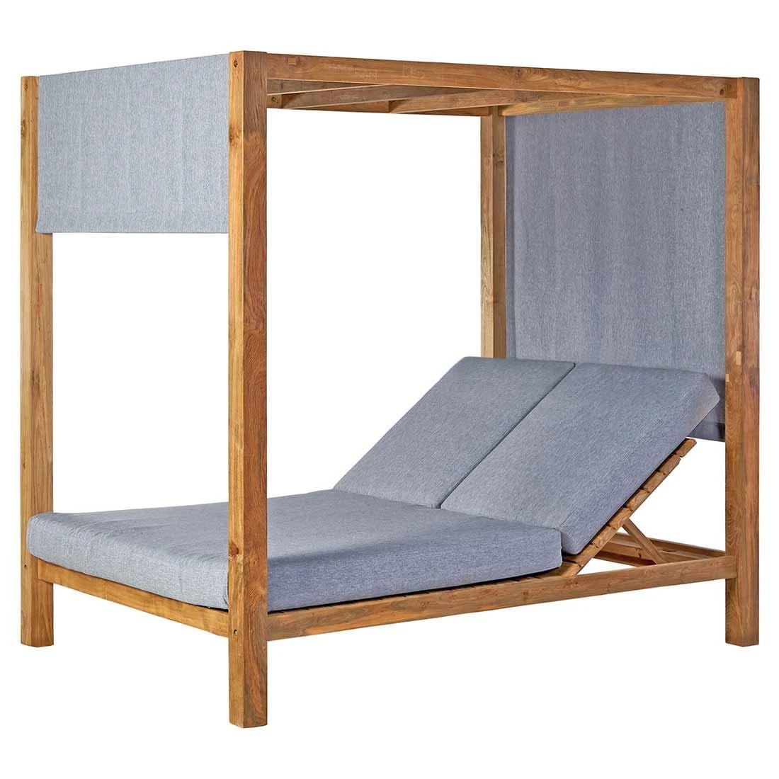 OUTLIV. Coracao Daybed Teak Recycelt/Olefin Teak Recycelt/Grau
