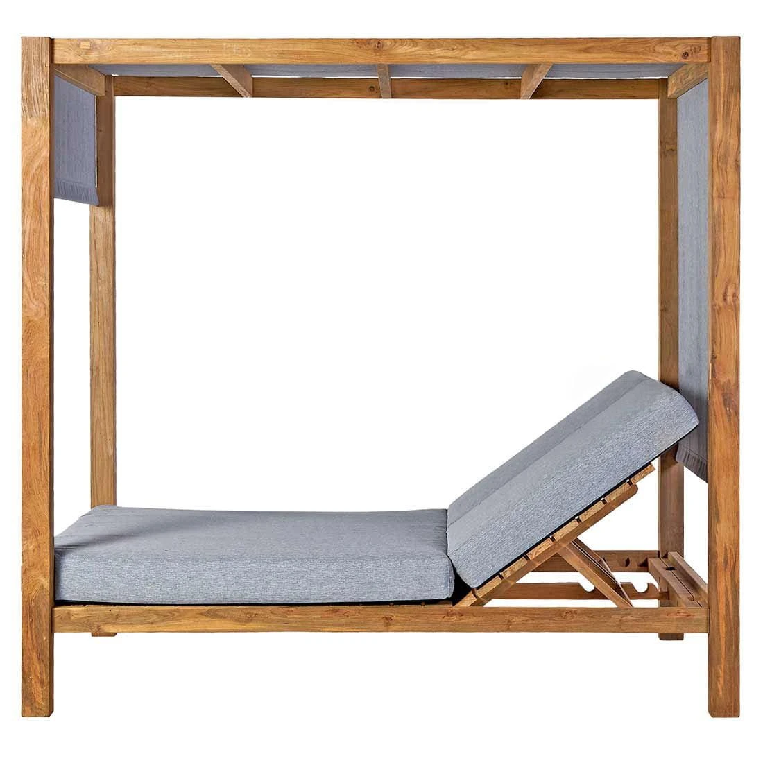 OUTLIV. Coracao Daybed Teak Recycelt/Olefin Teak Recycelt/Grau