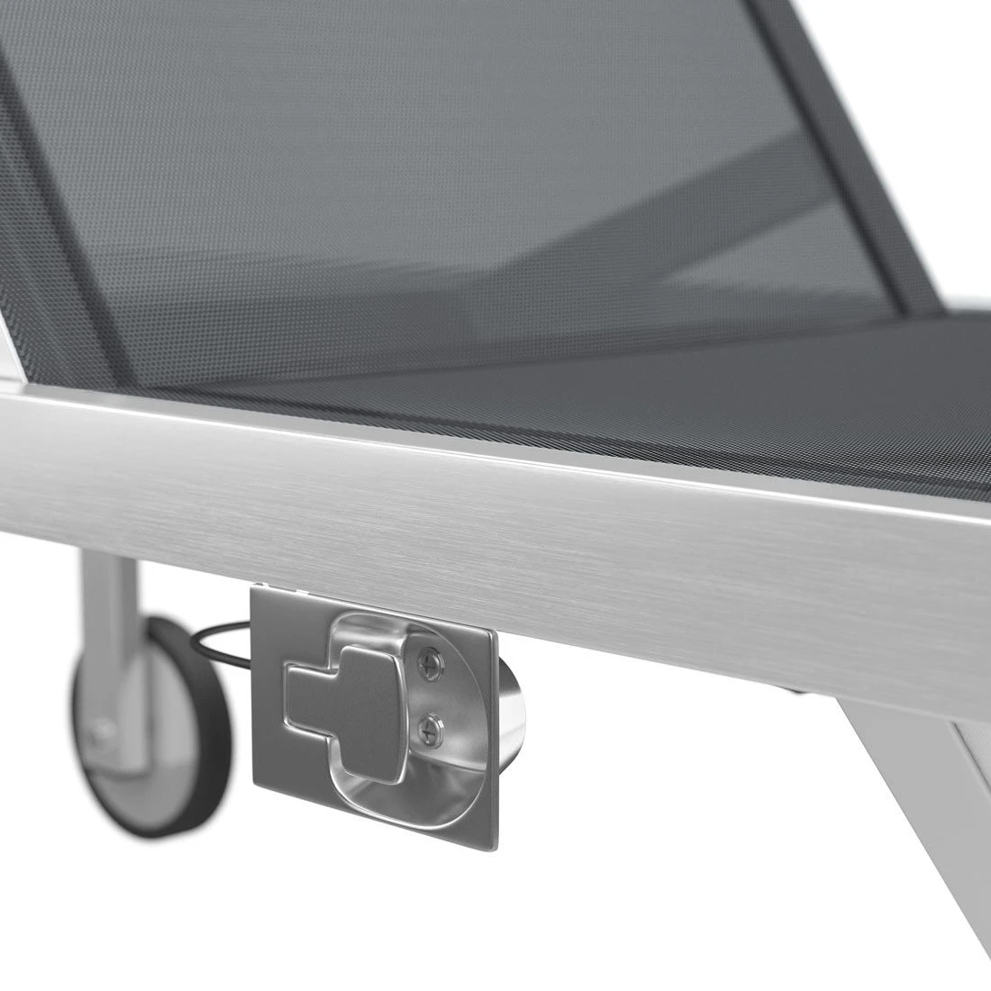 OUTLIV. Oviedo Rollliege Edelstahl/Textilene Silber-Schwarz