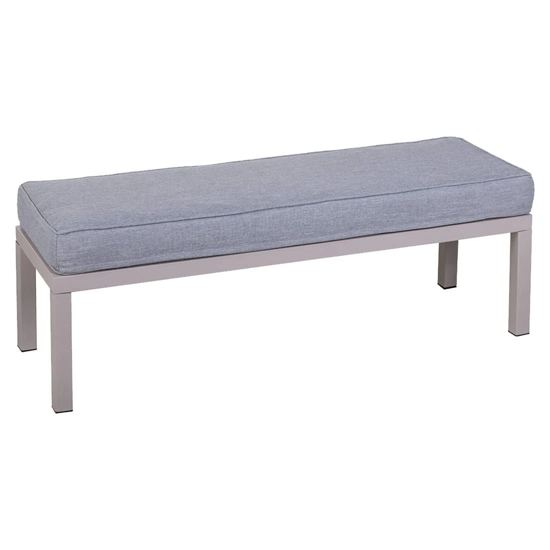 OUTLIV. Dininglounge 4-tlg. Stahl/Olefin Taupe/Grau