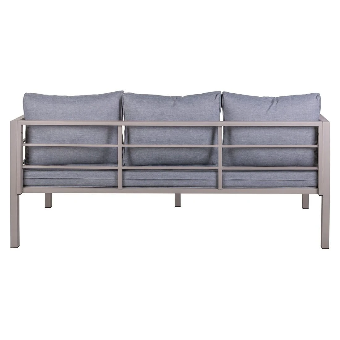 OUTLIV. Dininglounge 4-tlg. Stahl/Olefin Taupe/Grau