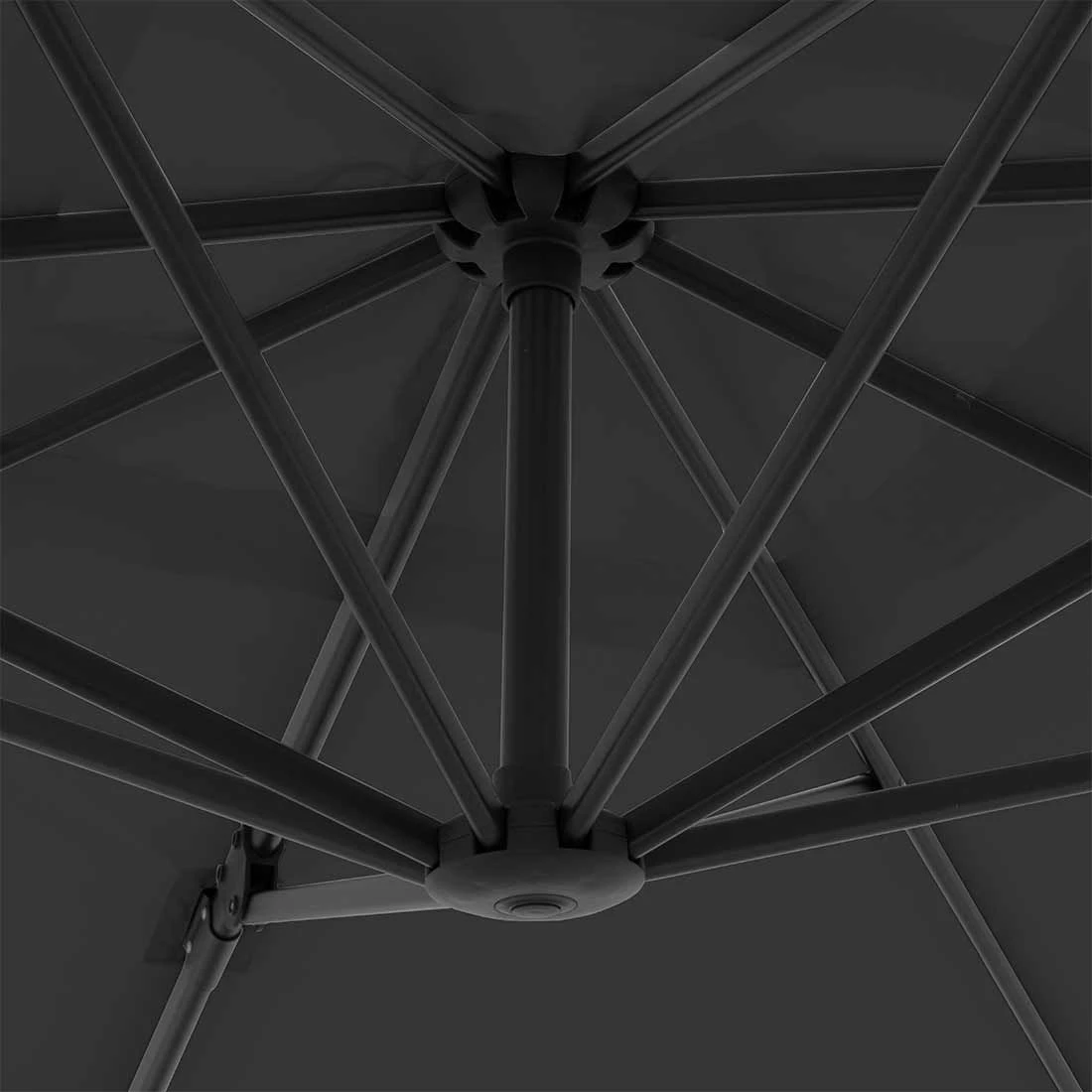 OUTLIV. Edition Ampelschirm 245x245cm Anthrazit