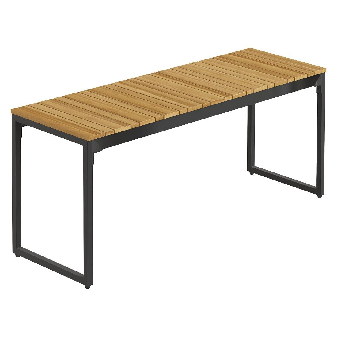 OUTLIV. Floris Gartenmöbel-Set 3-tlg. mit Tisch 115x78cm Schwarz