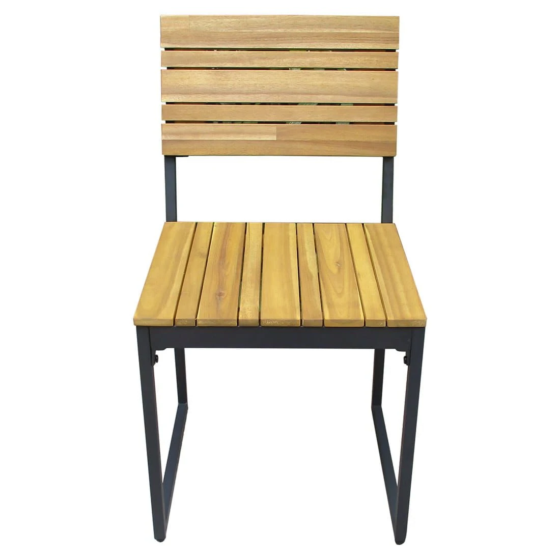 OUTLIV. Floris Stuhl Stahl/Akazie Schwarz/Natur