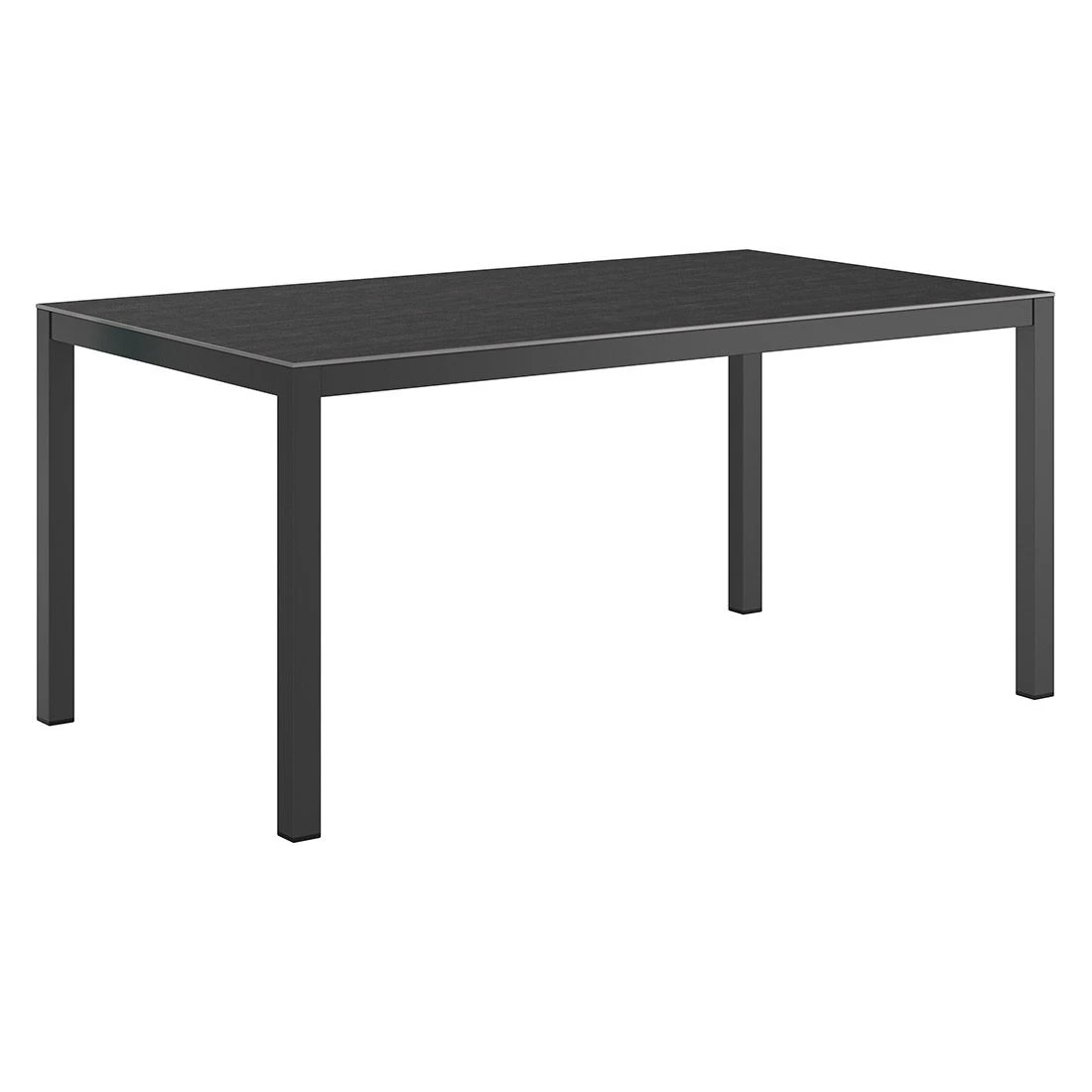 OUTLIV. Gartentisch 160x90cm Aluminium/Dekton Anthrazit/Bromo