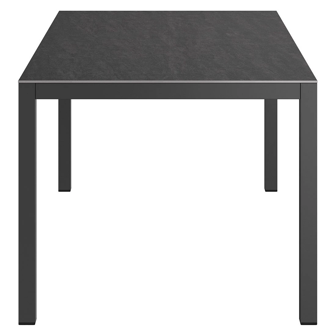 OUTLIV. Gartentisch 160x90cm Aluminium/Dekton Anthrazit/Bromo