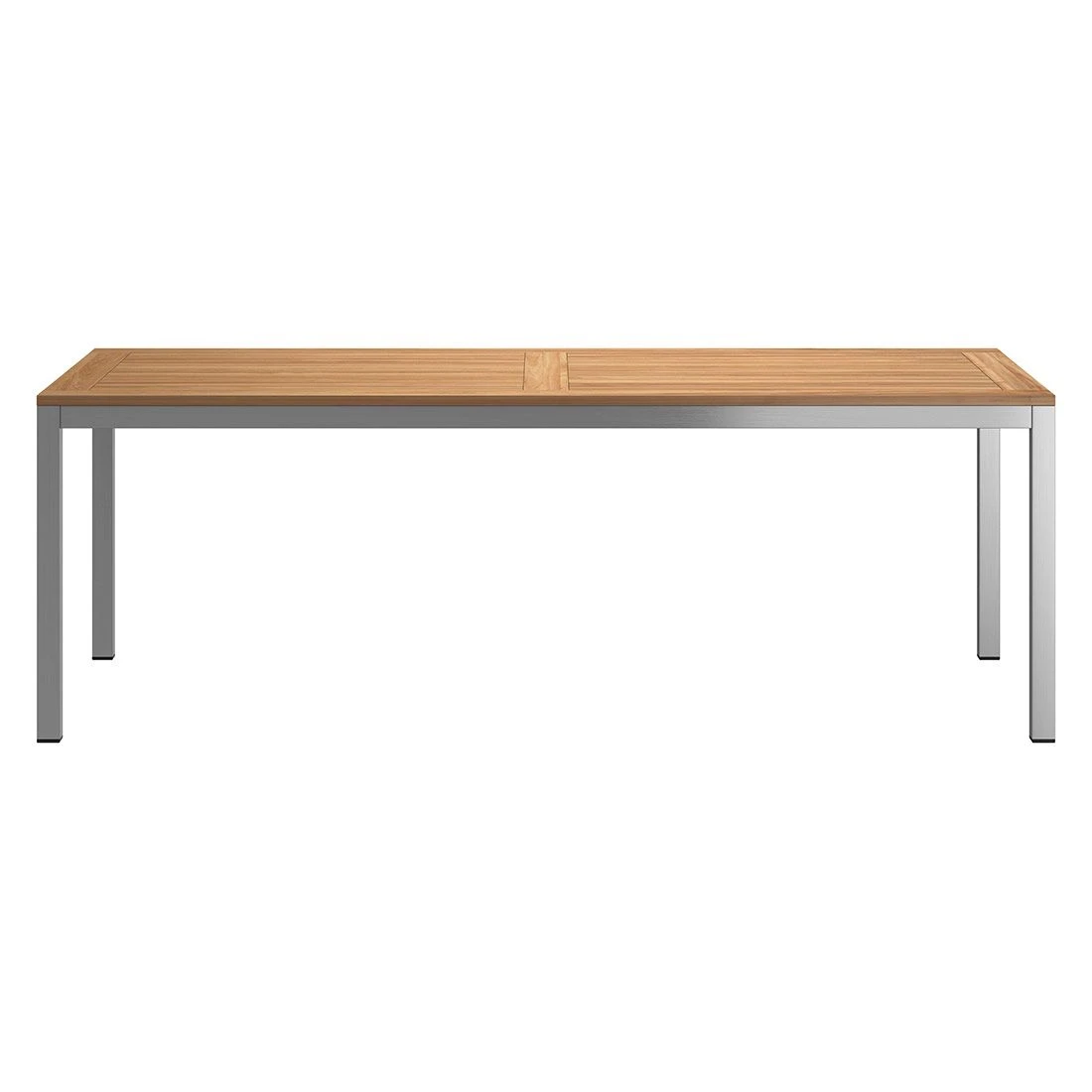 OUTLIV. Gartentisch 220x100 cm Edelstahl/Teak Silber/Natur