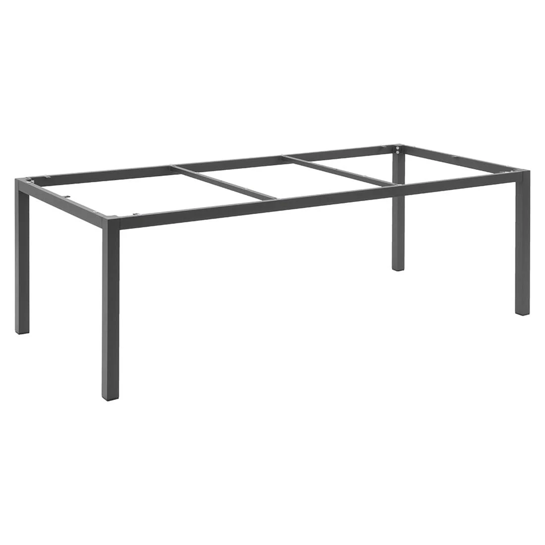 OUTLIV. Gartentisch 220x100cm Aluminium/Dekton Anthrazit/Bromo