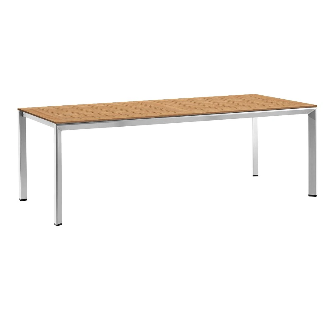 OUTLIV. Gartentisch 220x100cm Aluminium/Teak Graphit/Natur