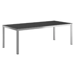 OUTLIV. Gartentisch 220x100cm Edelstahl/Dekton Silber/Bromo