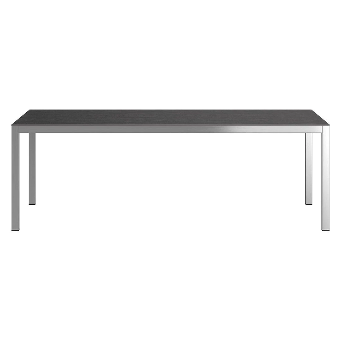 OUTLIV. Gartentisch 220x100cm Edelstahl/Dekton Silber/Bromo