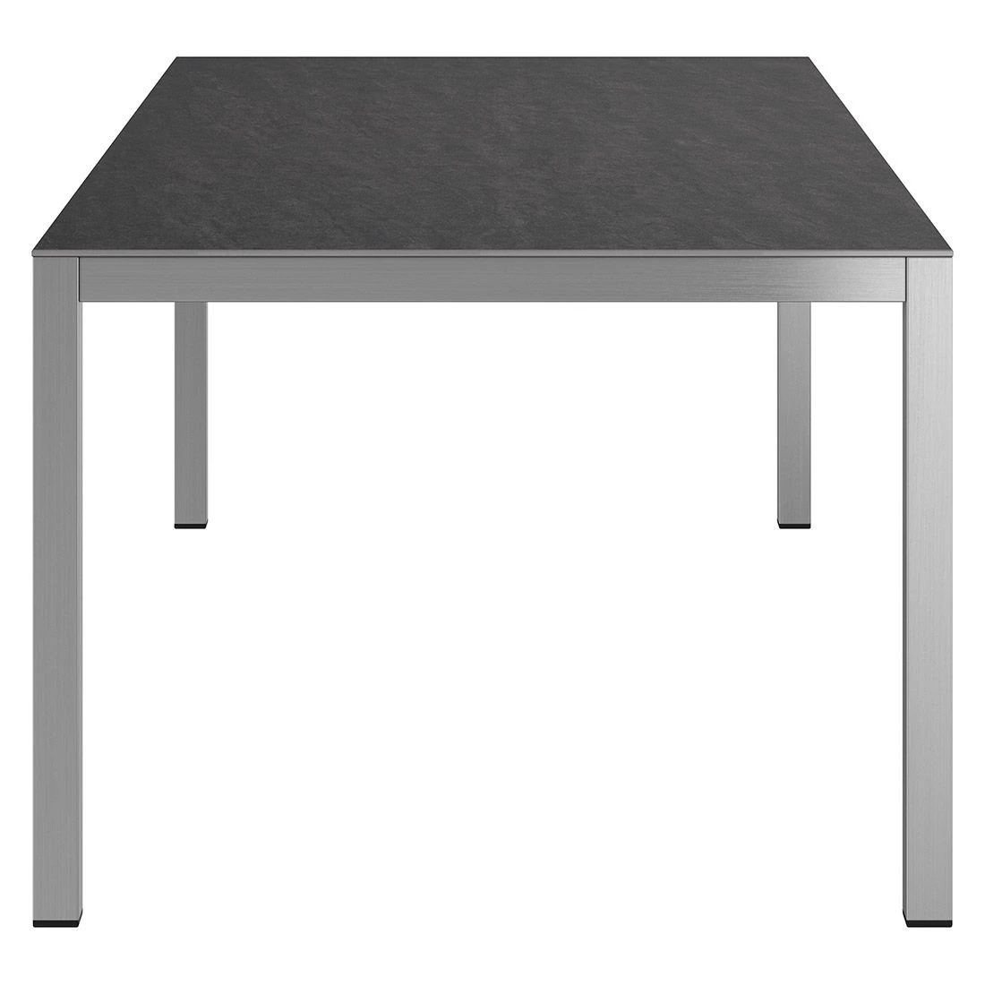 OUTLIV. Gartentisch 220x100cm Edelstahl/Dekton Silber/Bromo