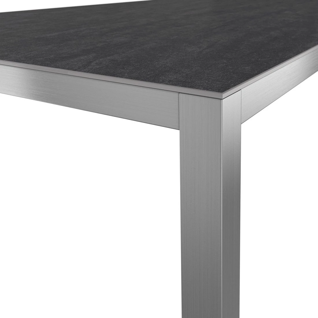 OUTLIV. Gartentisch 220x100cm Edelstahl/Dekton Silber/Bromo