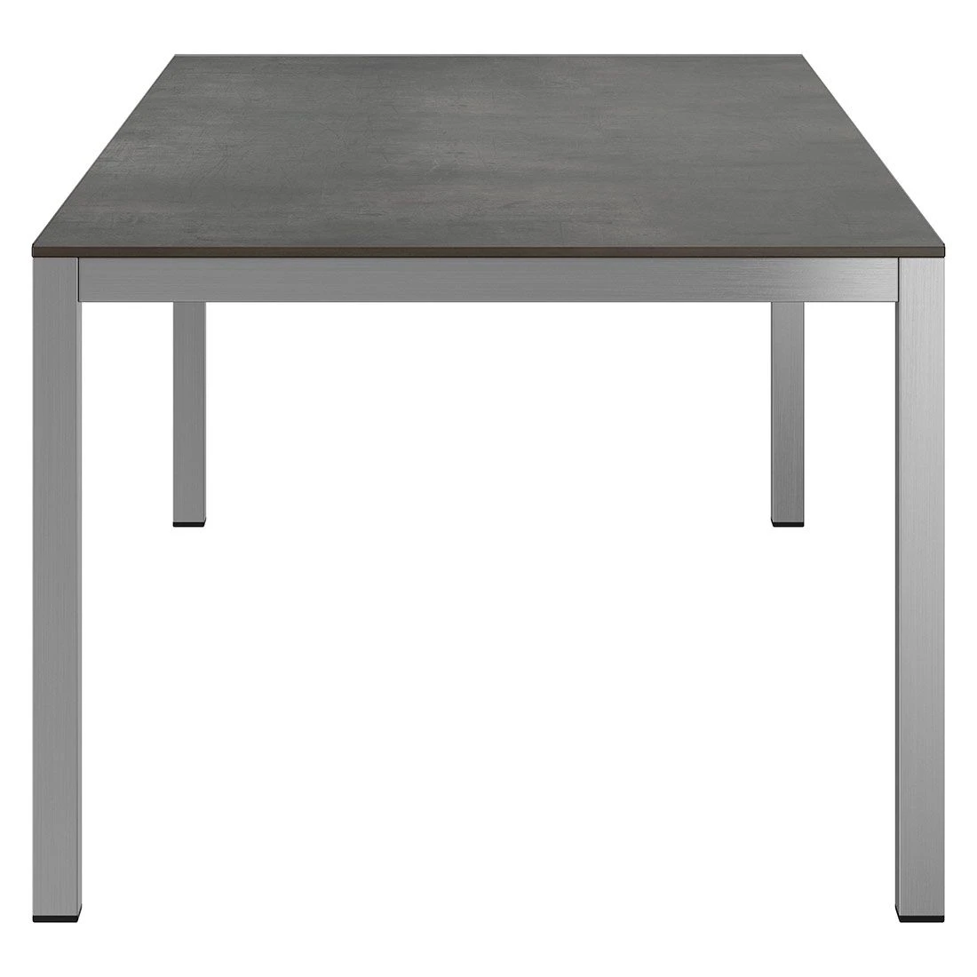 OUTLIV. Gartentisch 220x100cm Edelstahl/HPL Silber/Zement Dunkel