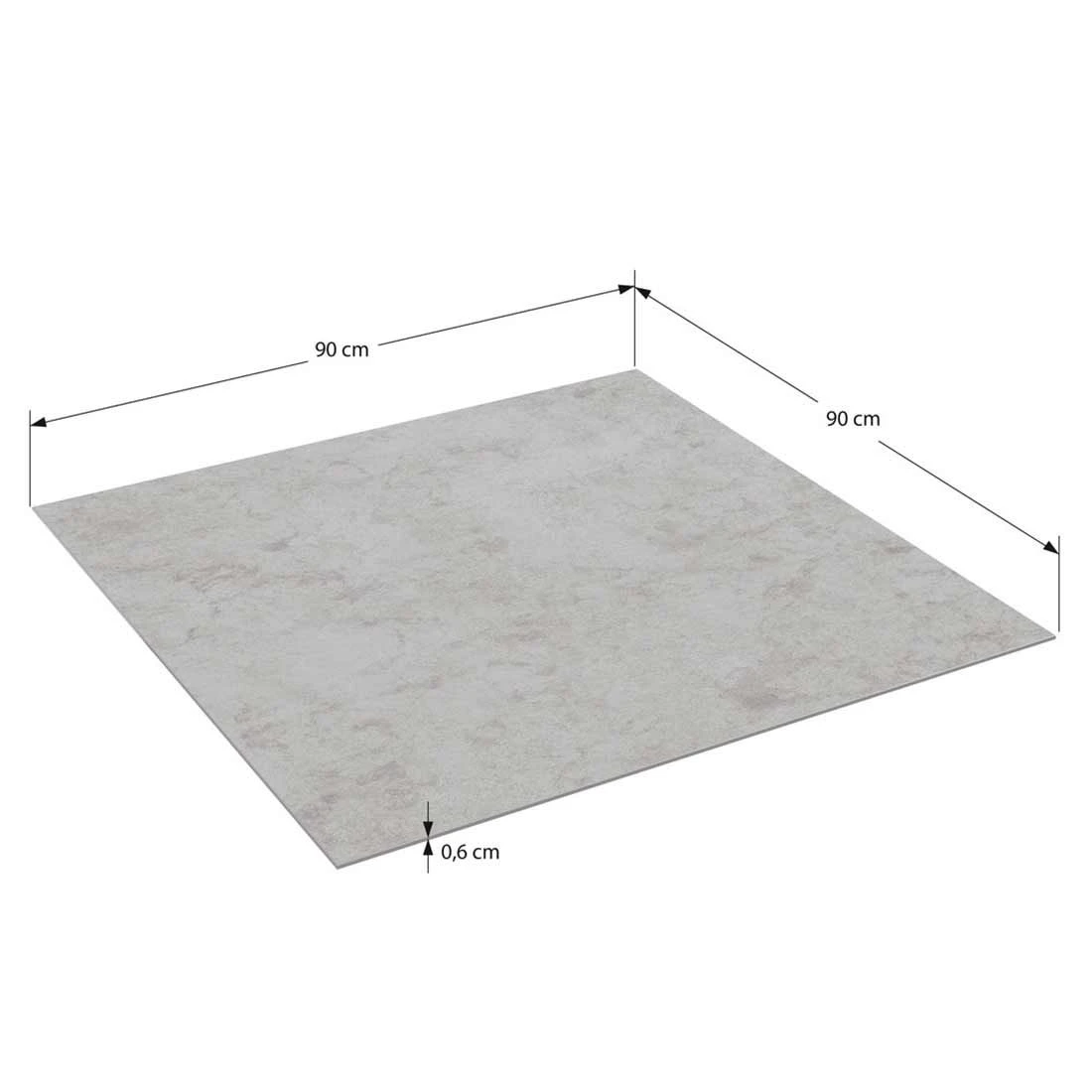 OUTLIV. Gartentisch 90x90 cm Aluminium/Keramik-Glas Anthrazit/Dark Grey