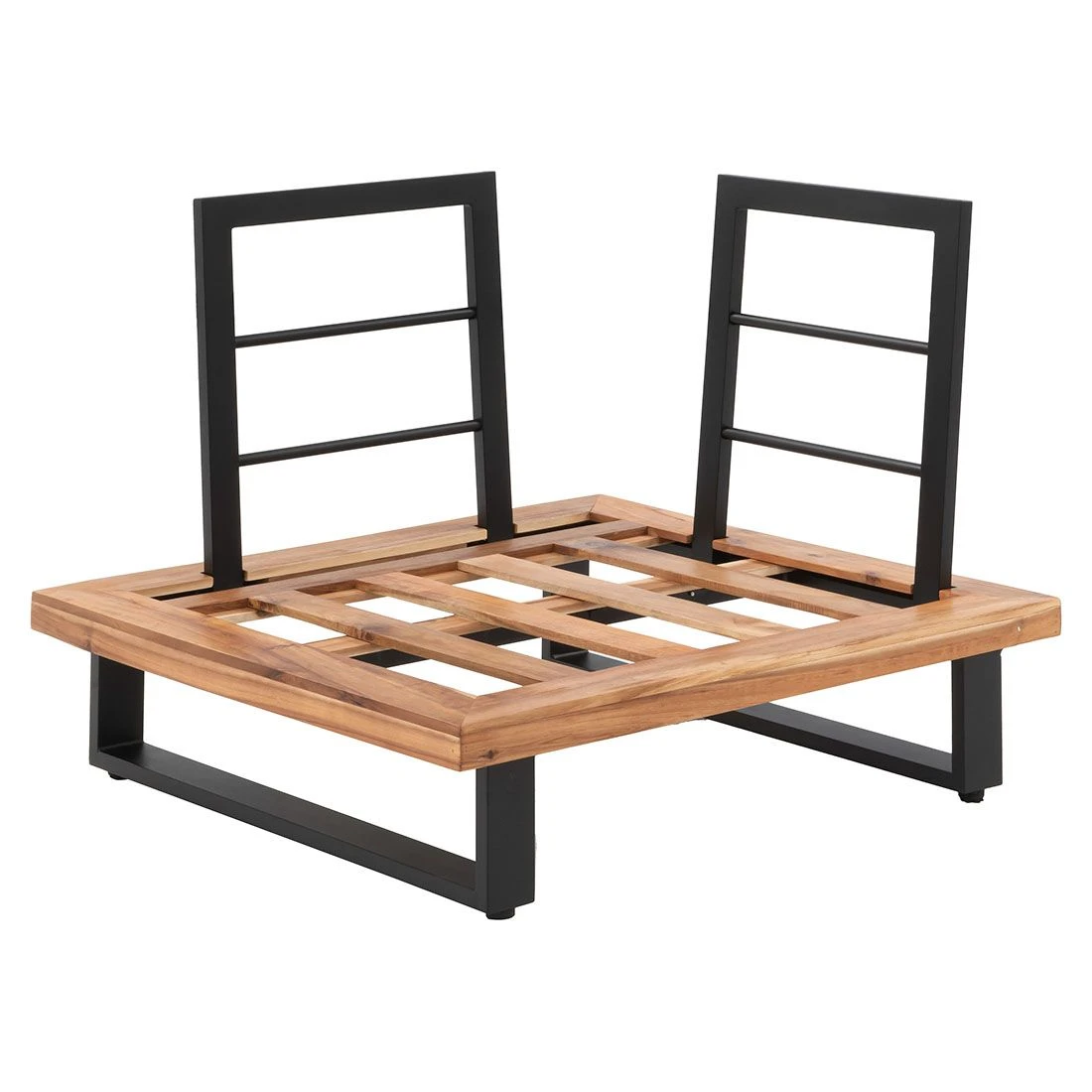 OUTLIV. Haven Ecklounge 3-tlg. Aluminium/Akazie Anthrazit/Natur Anthrazit/Natur