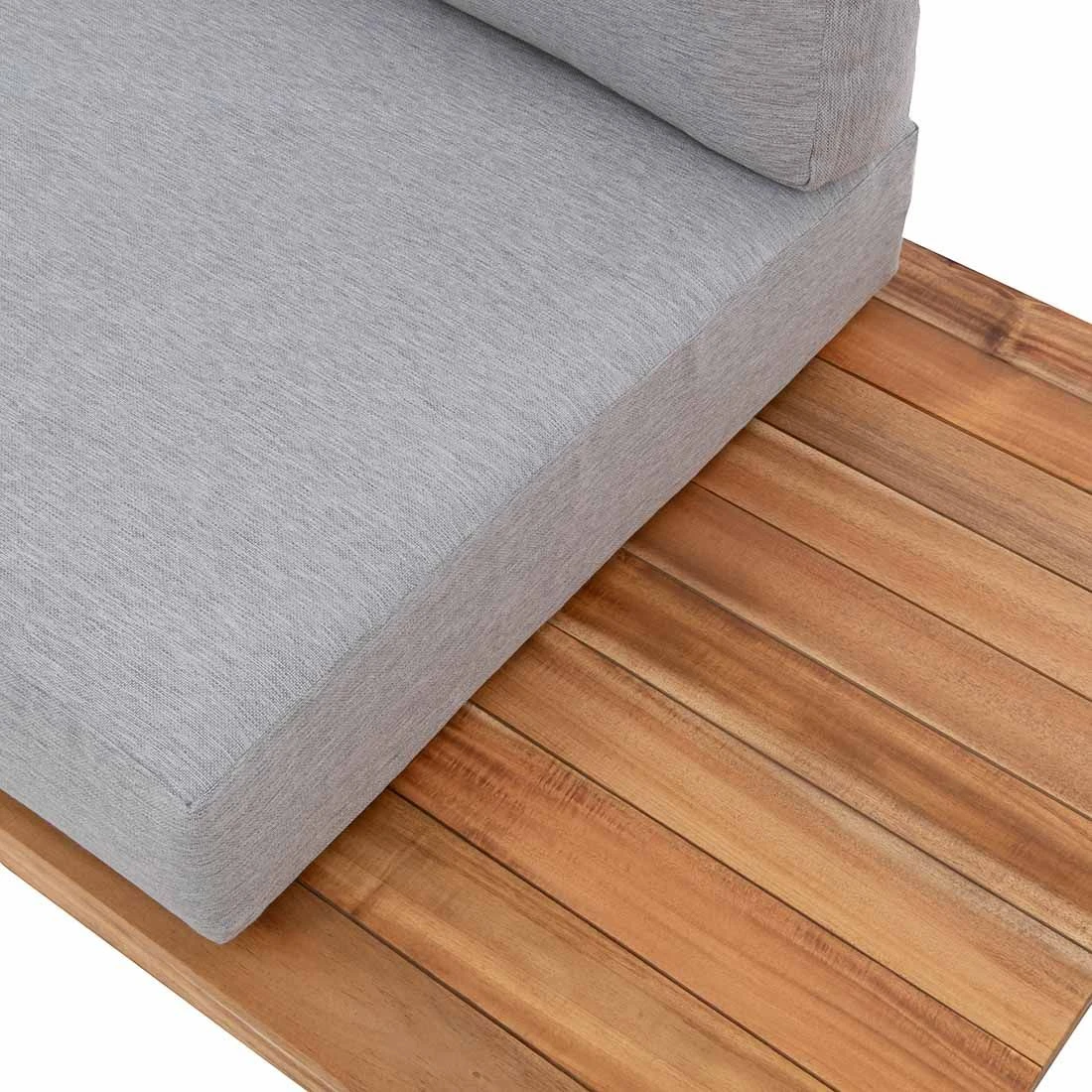 OUTLIV. Haven Ecklounge 3-tlg. Aluminium/Akazie Anthrazit/Natur Anthrazit/Natur