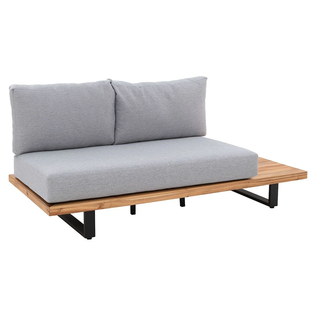 OUTLIV. Haven Ecklounge 3-tlg. Aluminium/Akazie Anthrazit/Natur Anthrazit/Natur