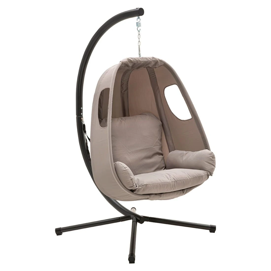 OUTLIV. Ibiza Hängesessel Stahl/Polyester Anthrazit/Grau