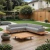 OUTLIV. Icon Ecklounge Teak/Sunbrella Teak/Flanelle