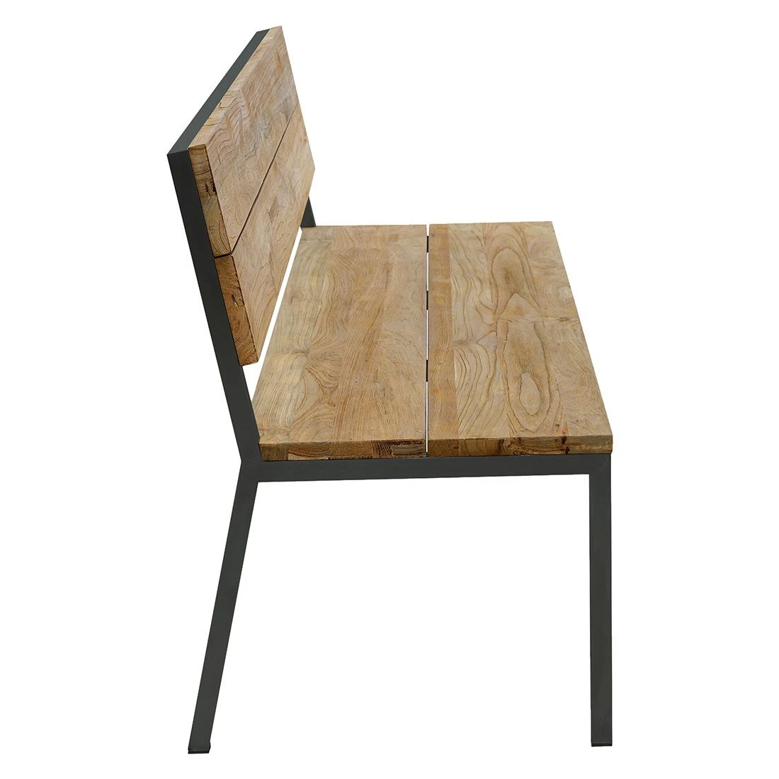 OUTLIV. Kobe Gartenbank 180 cm Edelstahl/Teak Anthrazit/Natur