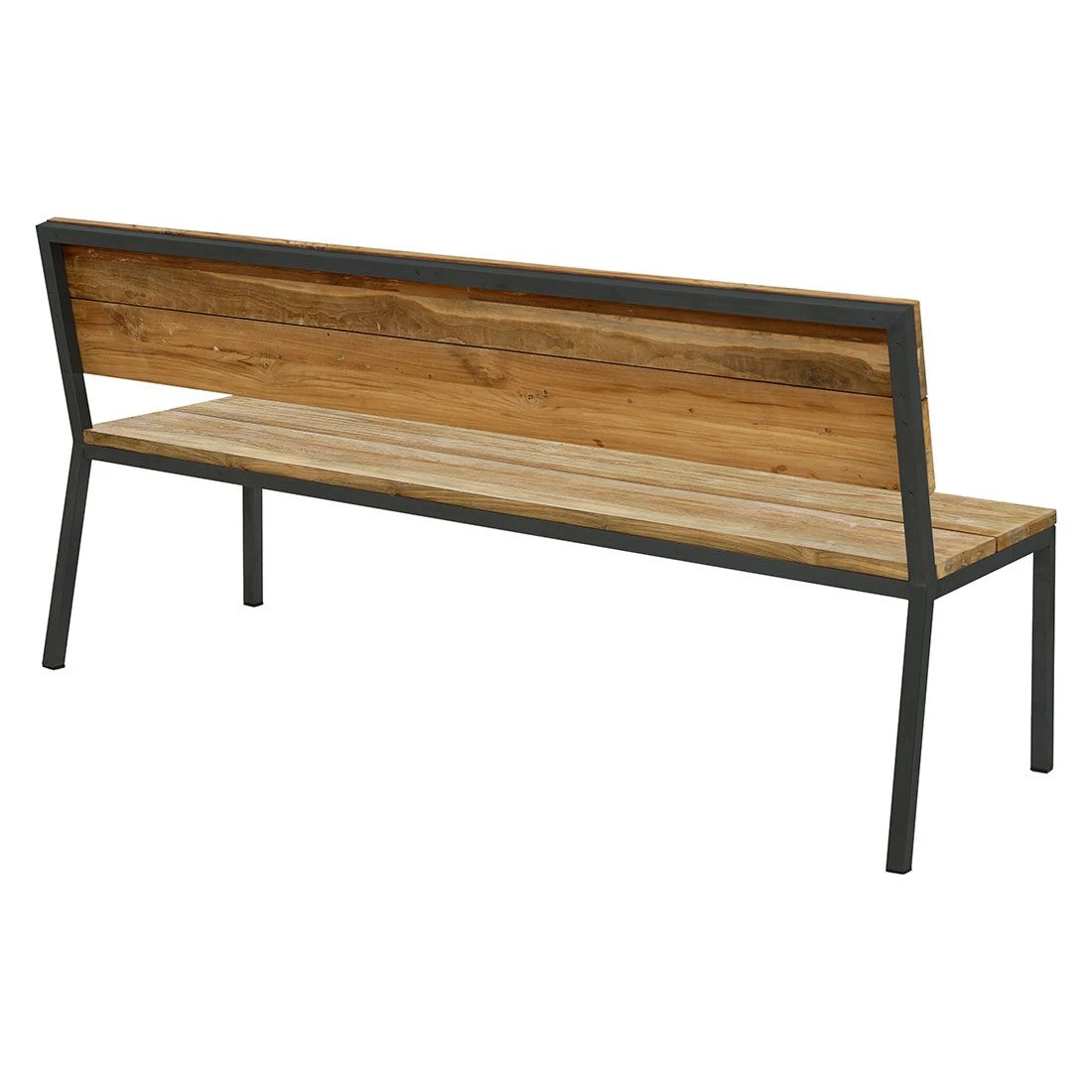 OUTLIV. Kobe Gartenbank 180 cm Edelstahl/Teak Anthrazit/Natur