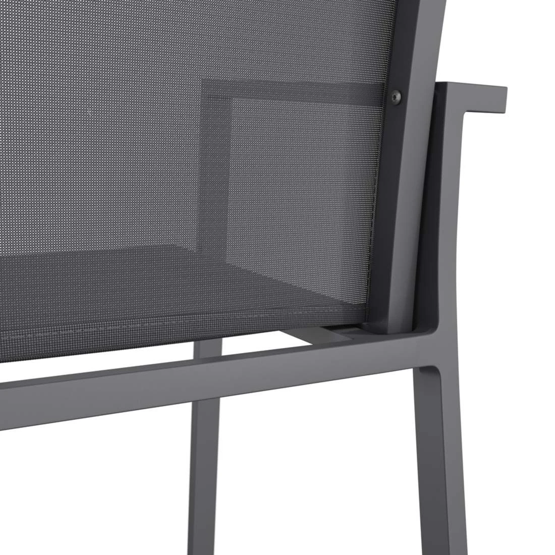 OUTLIV. Kobe Gartenmöbel-Set 5-tlg. Tisch 160x90cm Anthrazit/Zement Dunkel