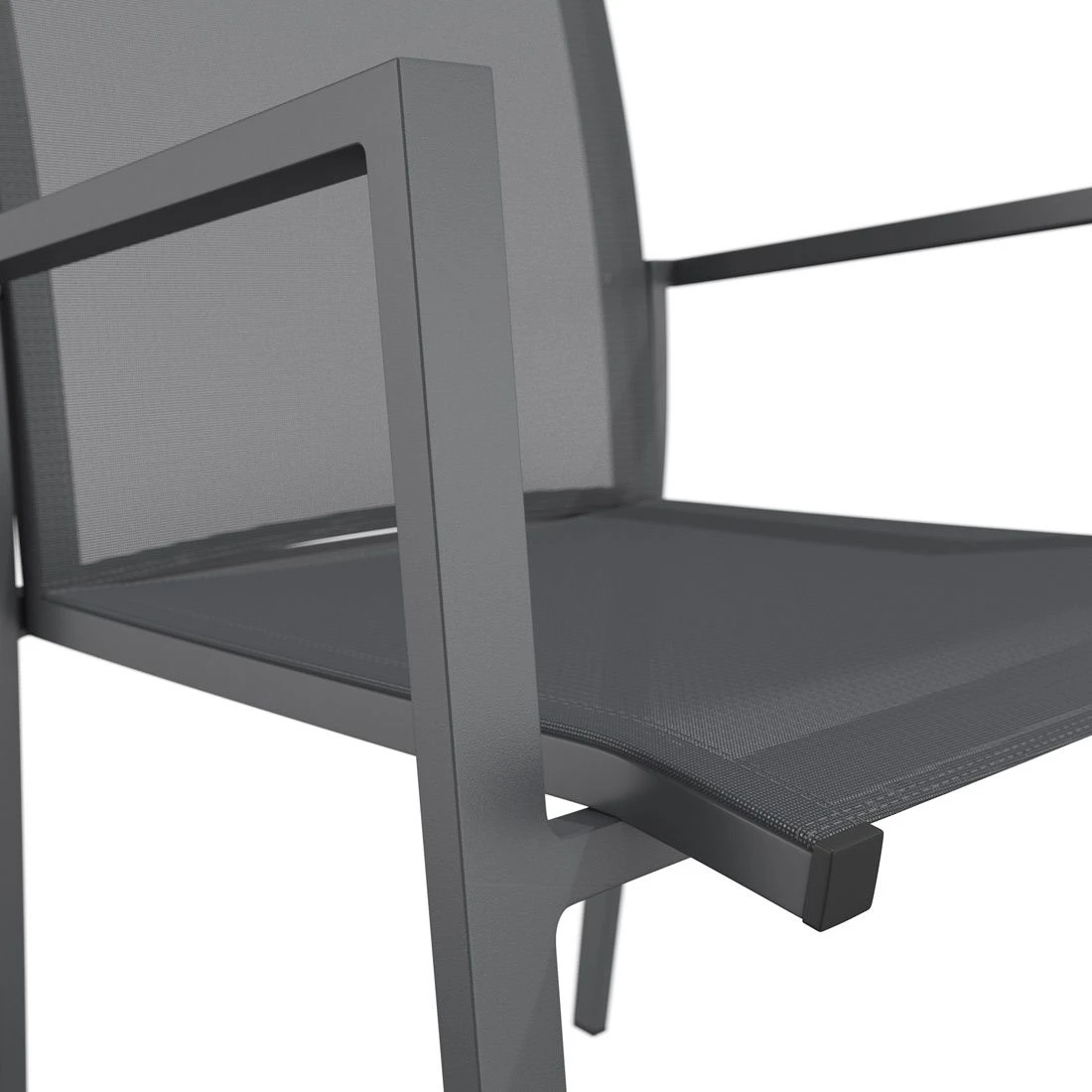 OUTLIV. Kobe Gartenmöbel-Set 7-tlg. Tisch 220x100cm Anthrazit/Bromo