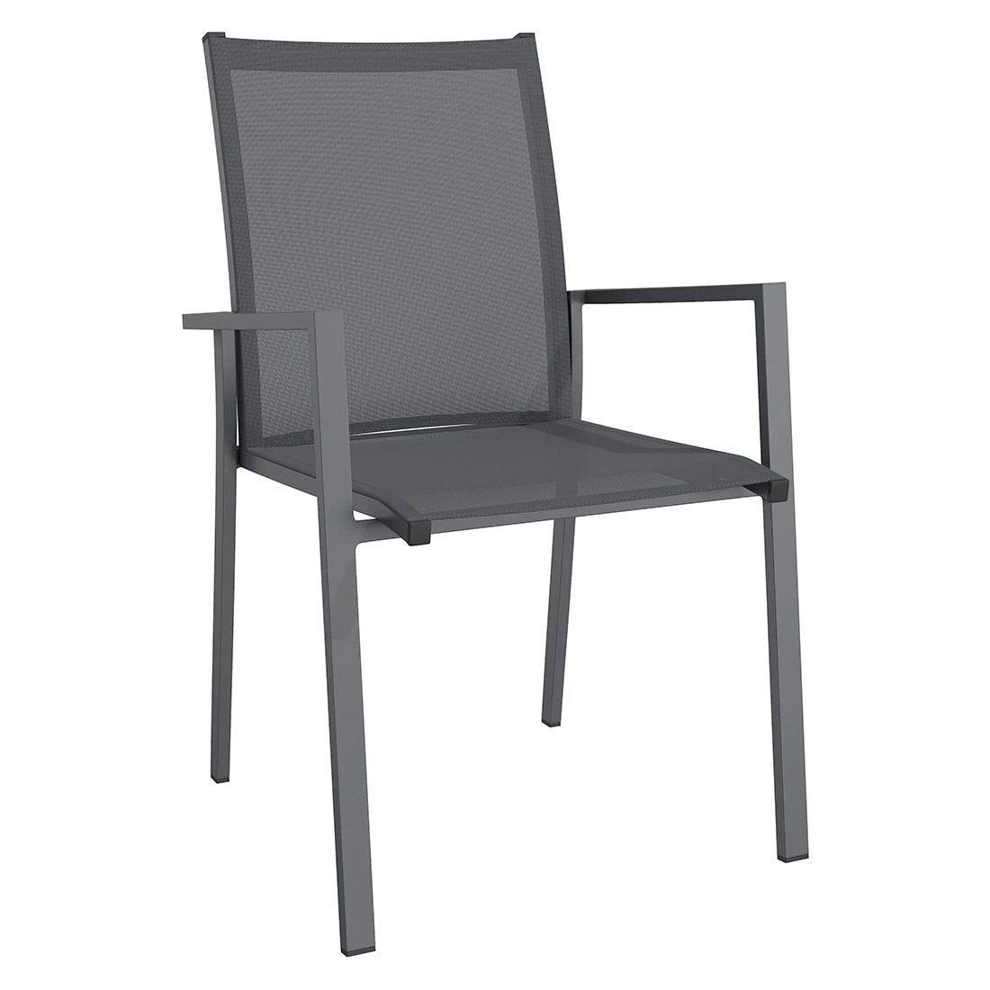 OUTLIV. Kobe Gartenmöbel-Set 7-tlg. Tisch 220x100cm Anthrazit/Zement Dunkel