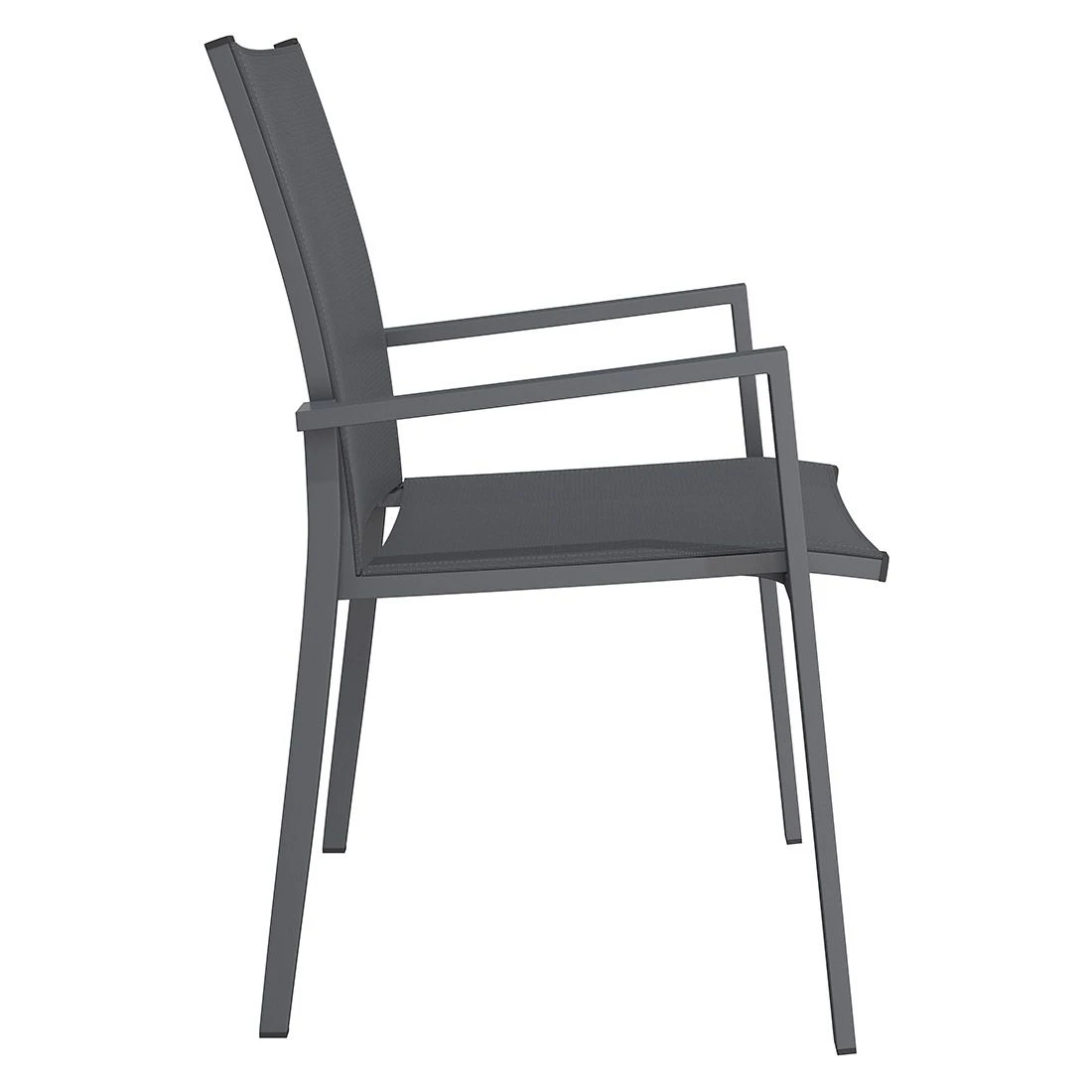 OUTLIV. Kobe Stapelsessel Aluminium/Textilene Anthrazit