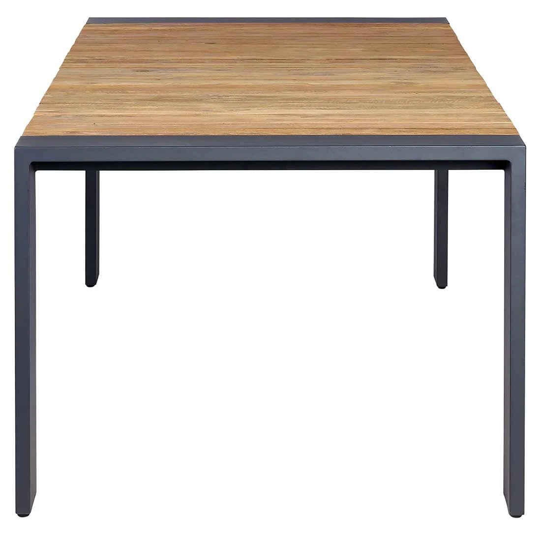 OUTLIV. Konis Gartenmöbelset 3-tlg. Tisch 220x100cm Aluminium/Teak recycelt Charcoal/Teak Recycelt