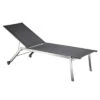 OUTLIV. Kreta Gartenliege Edelstahl/Textilene Silber/Coal
