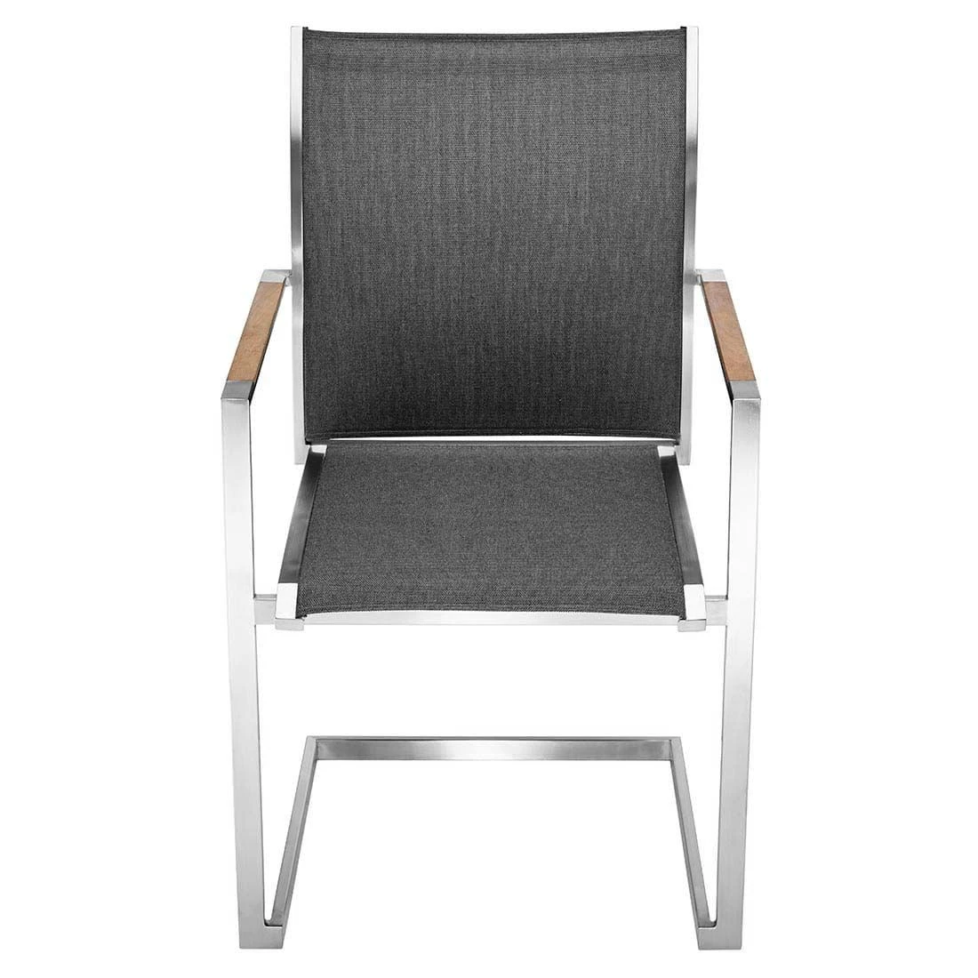 OUTLIV. Kreta Gartenmöbelset 9-tlg. mit Tisch 240/300x90 cm Silber/Coal