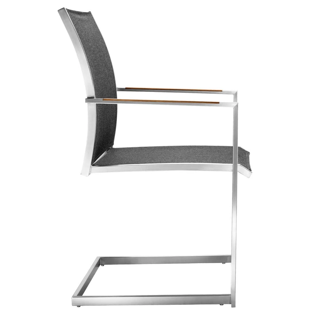 OUTLIV. Kreta Gartenmöbelset 9-tlg. mit Tisch 240/300x90 cm Silber/Coal