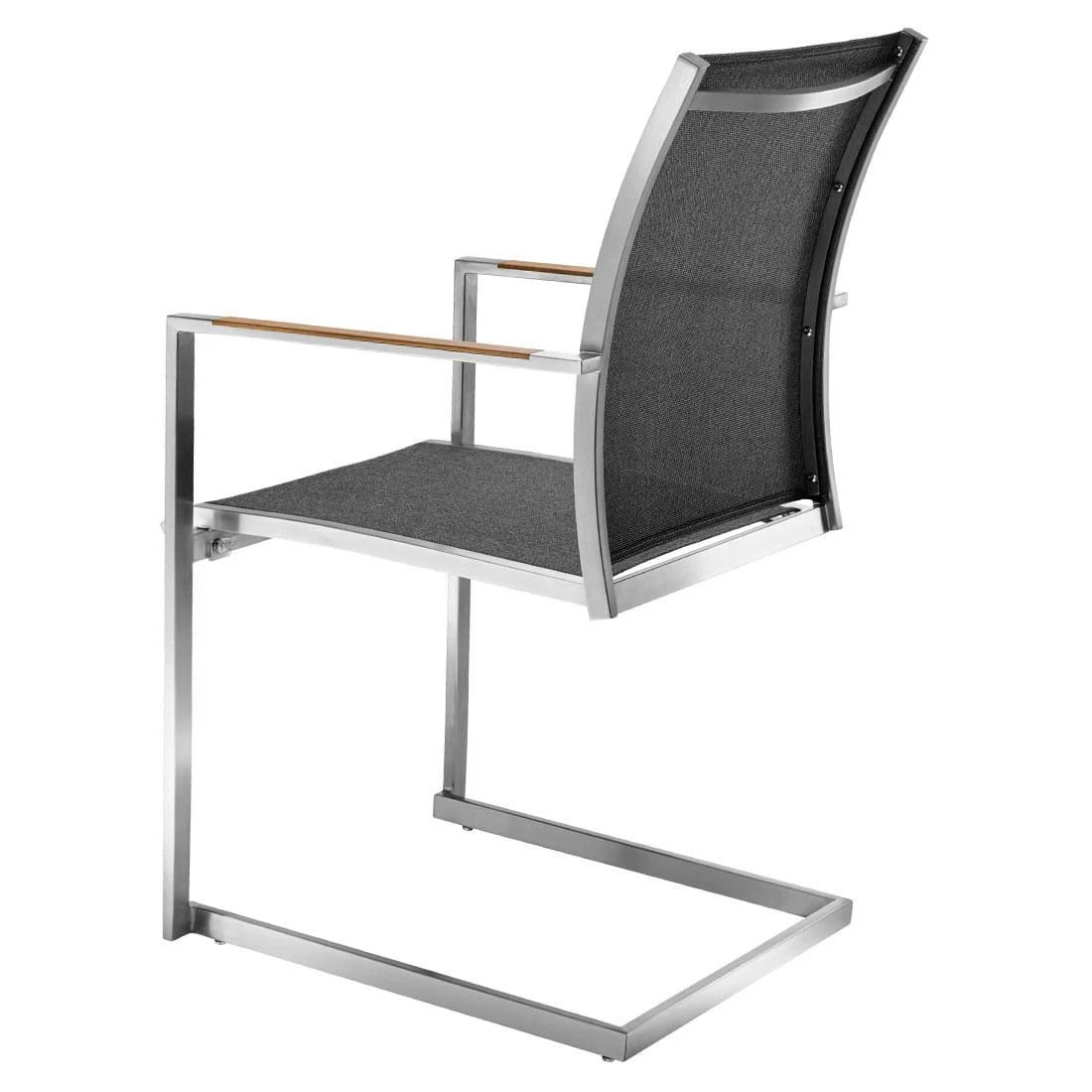 OUTLIV. Kreta Gartenmöbelset 9-tlg. mit Tisch 240/300x90 cm Silber/Coal