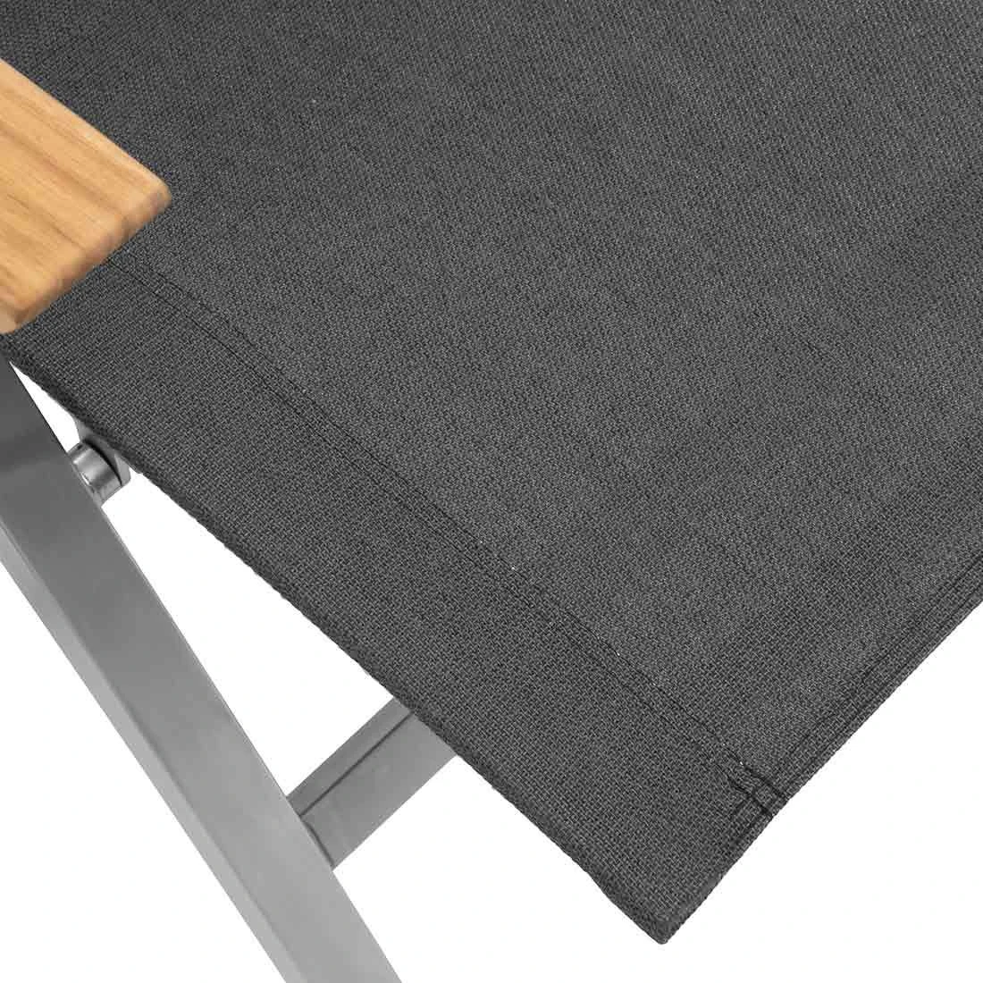 OUTLIV. Kreta Klappsessel Edelstahl/Textilene Silber/Coal