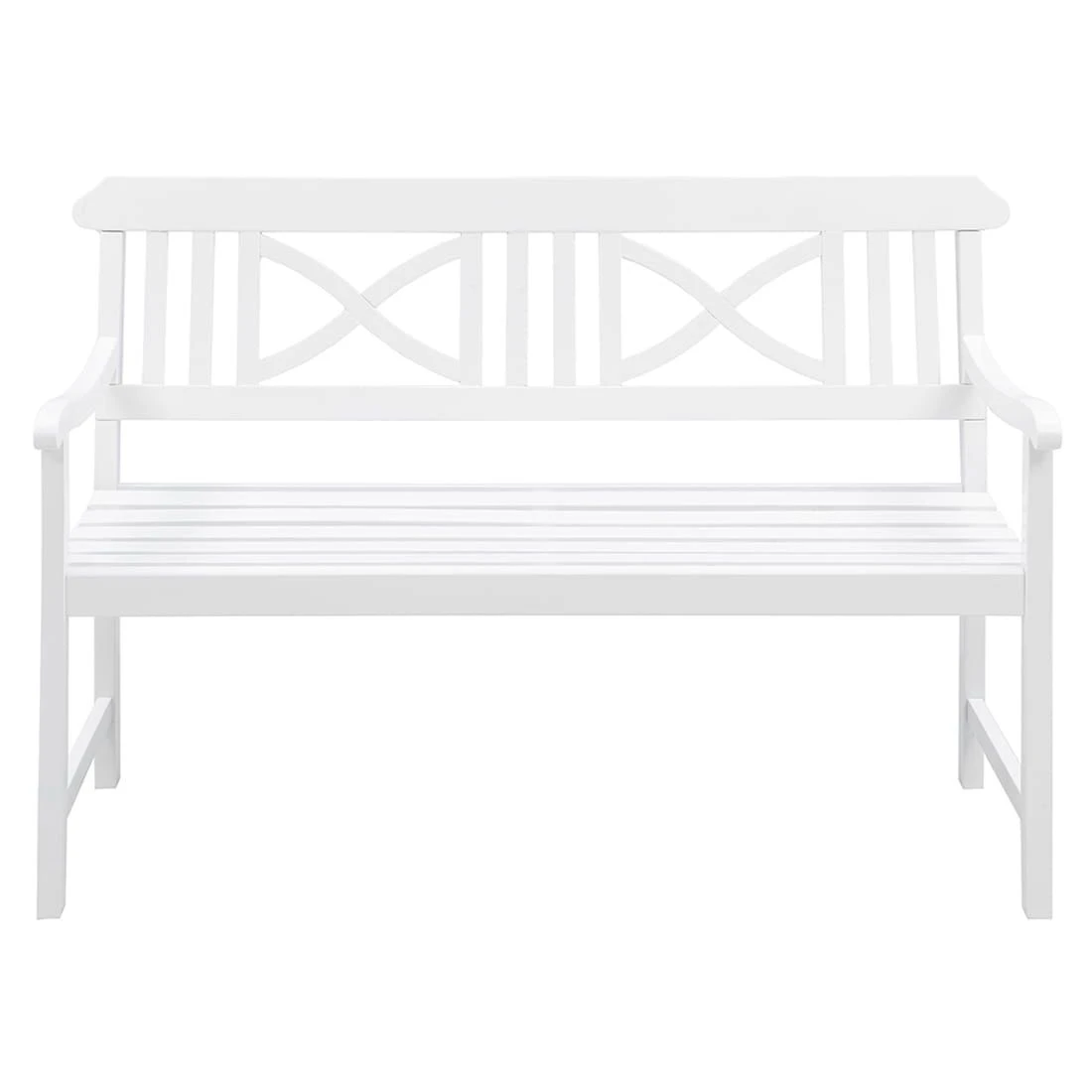 OUTLIV. Landhaus Gartenbank Akazie Weiß