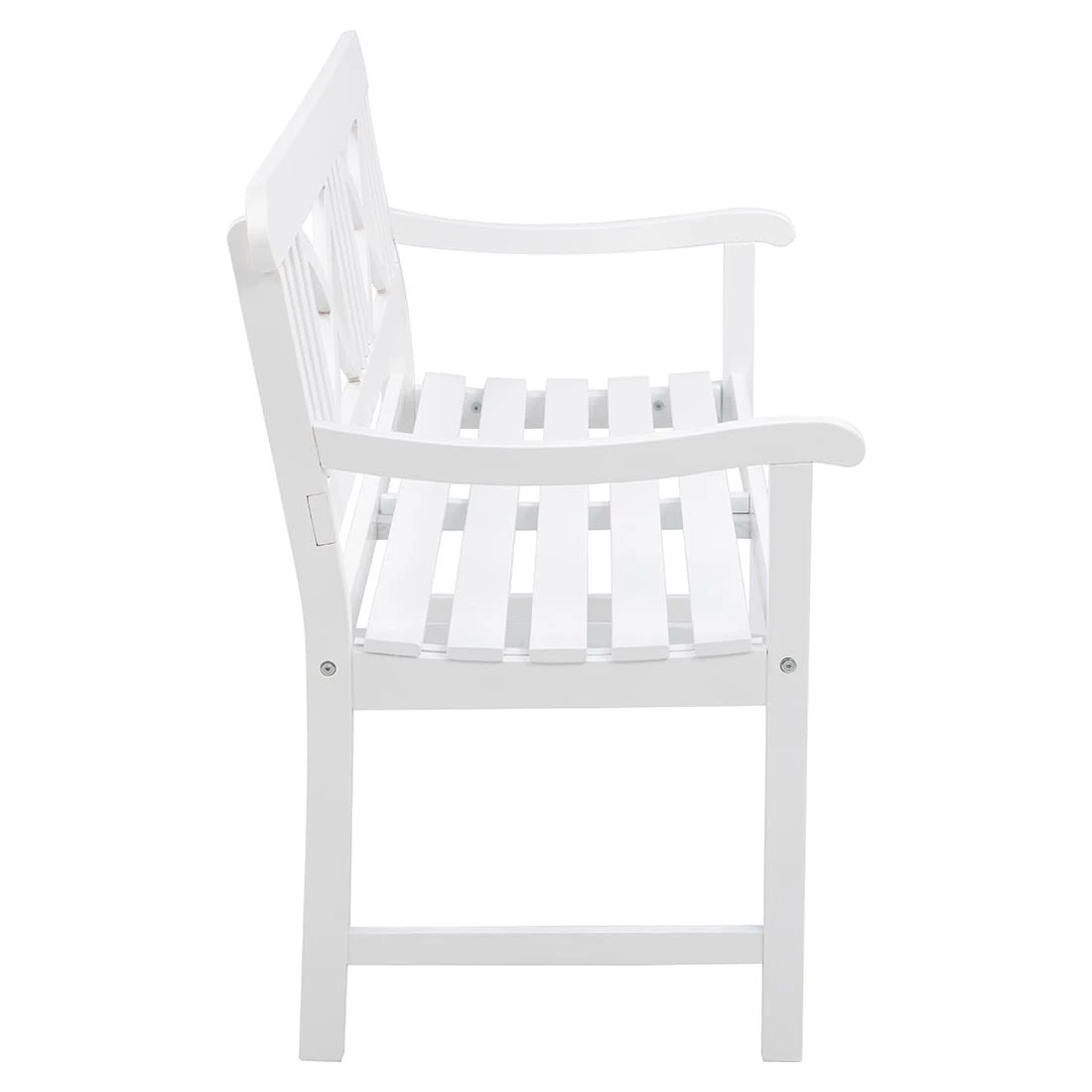 OUTLIV. Landhaus Gartenbank Akazie Weiß