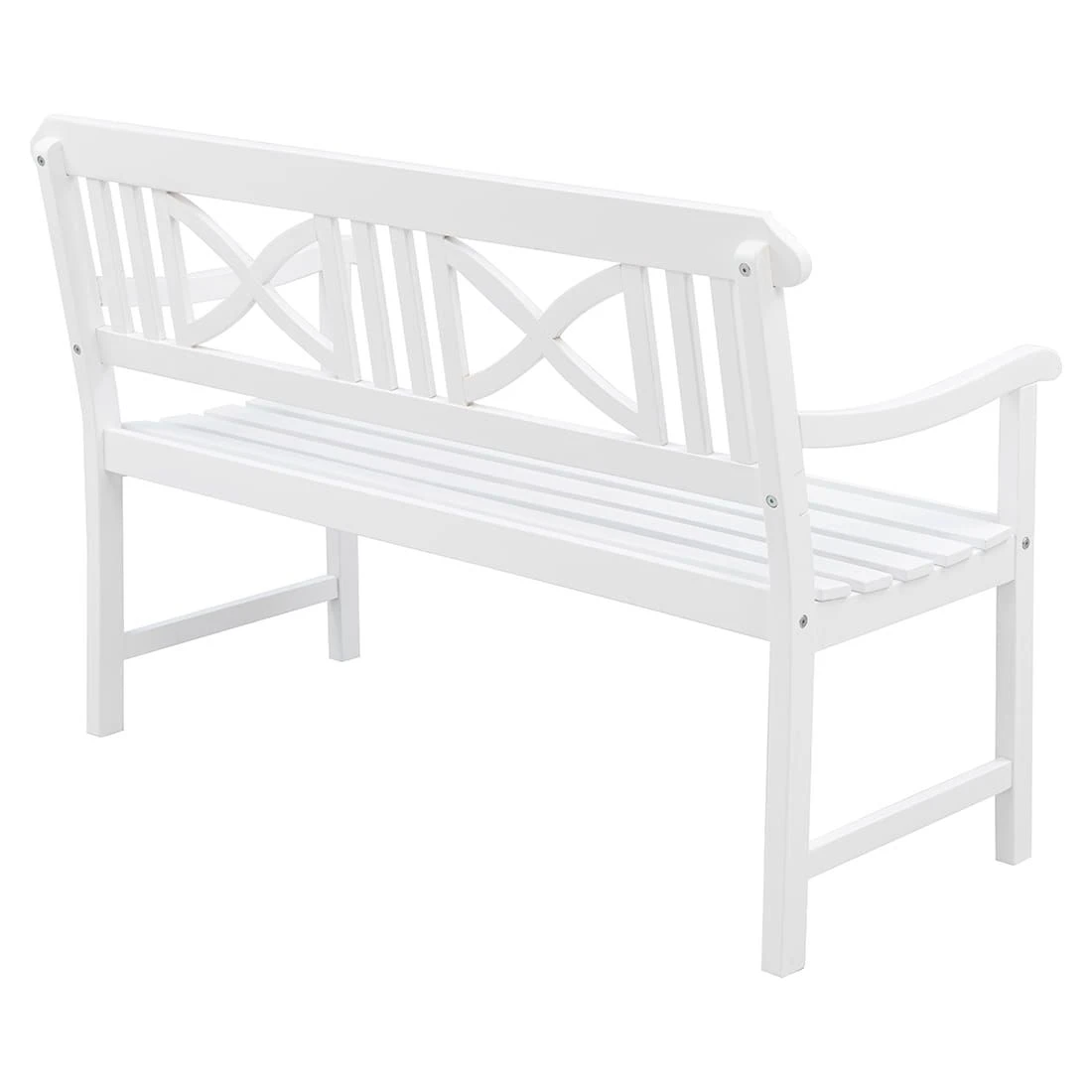 OUTLIV. Landhaus Gartenbank Akazie Weiß