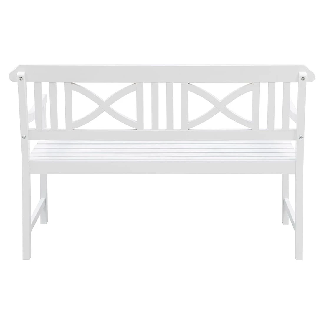 OUTLIV. Landhaus Gartenbank Akazie Weiß