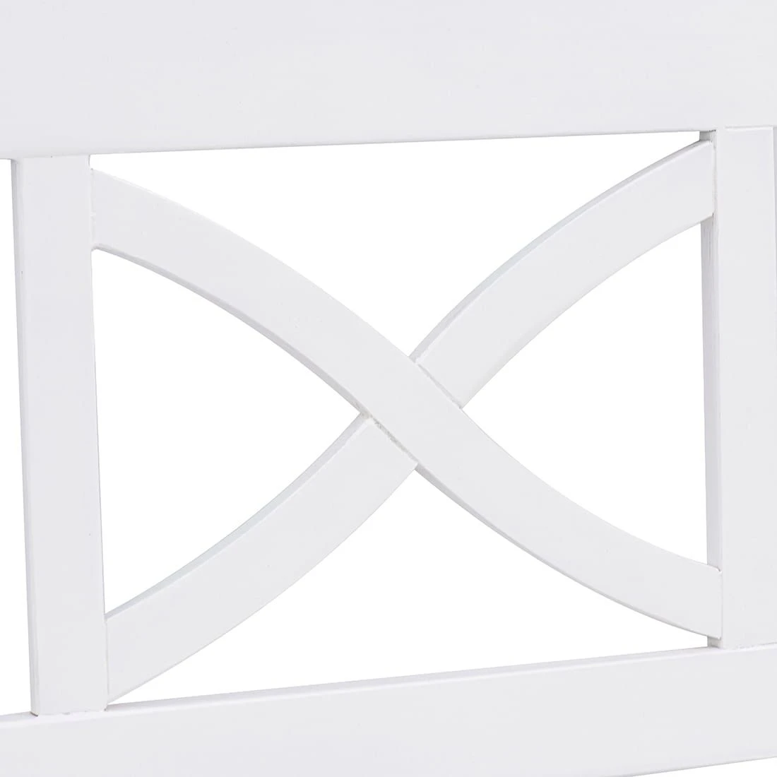 OUTLIV. Landhaus Gartenbank Akazie Weiß