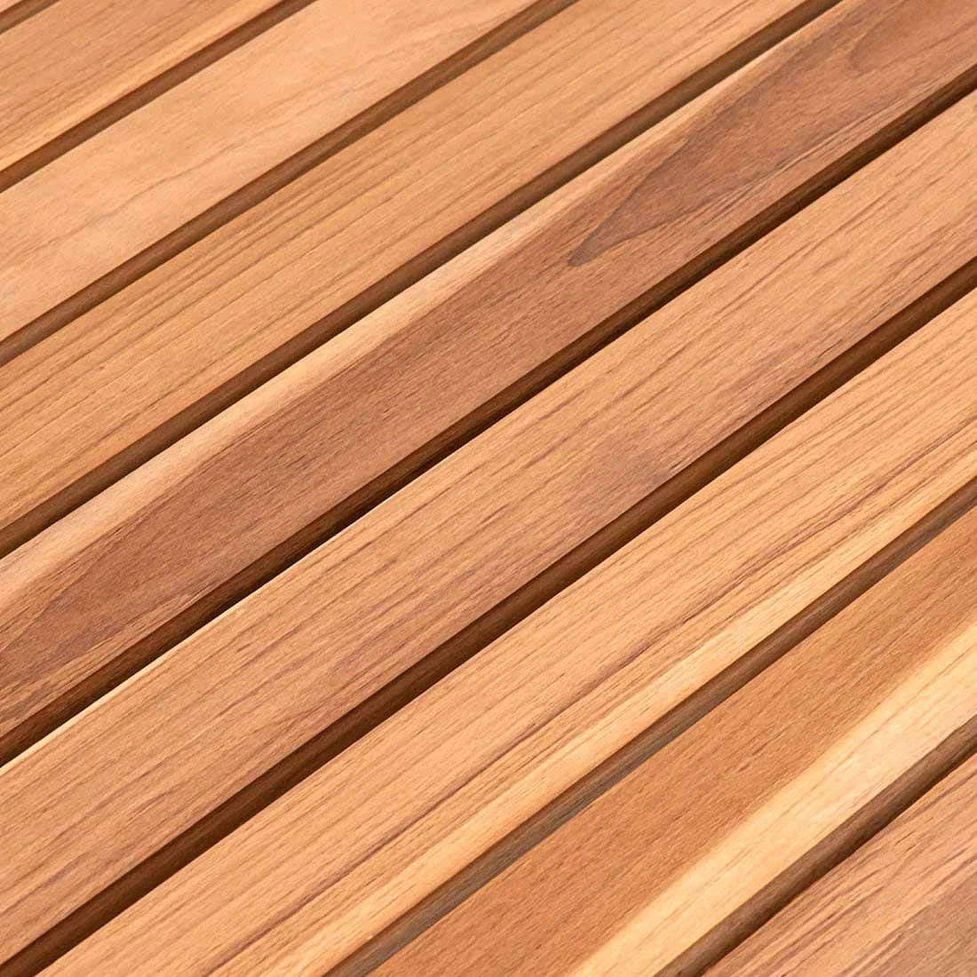 OUTLIV. Lindau Klapptisch 110/150x90x75 cm Stahl/Teak Dunkelgrau