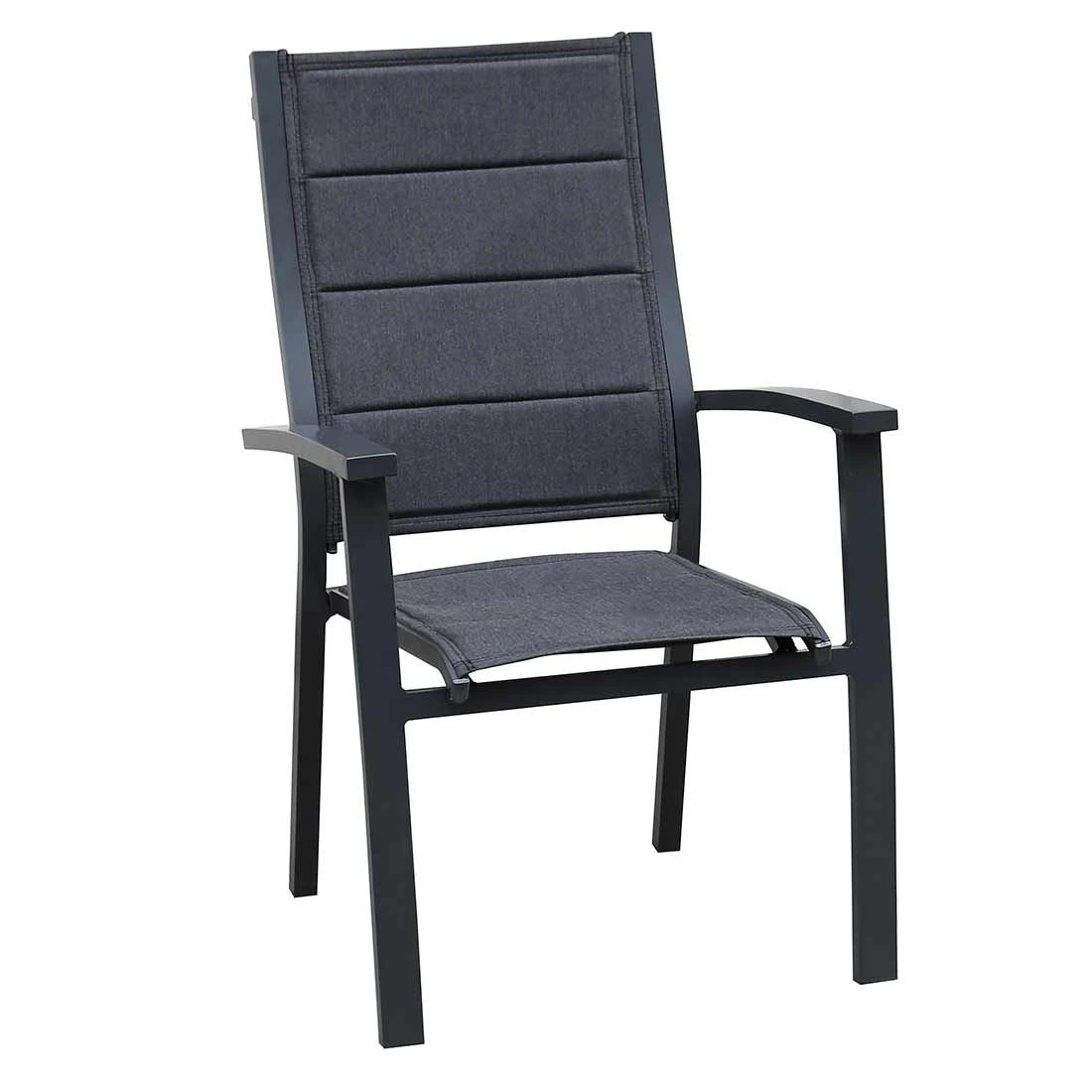 OUTLIV. London Stapelsessel Aluminium/Sunbrella Anthrazit/Sooty